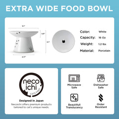 Necoichi bol-chat-capacite-2-tasses, portions pratiques pour les repas quotidiens.