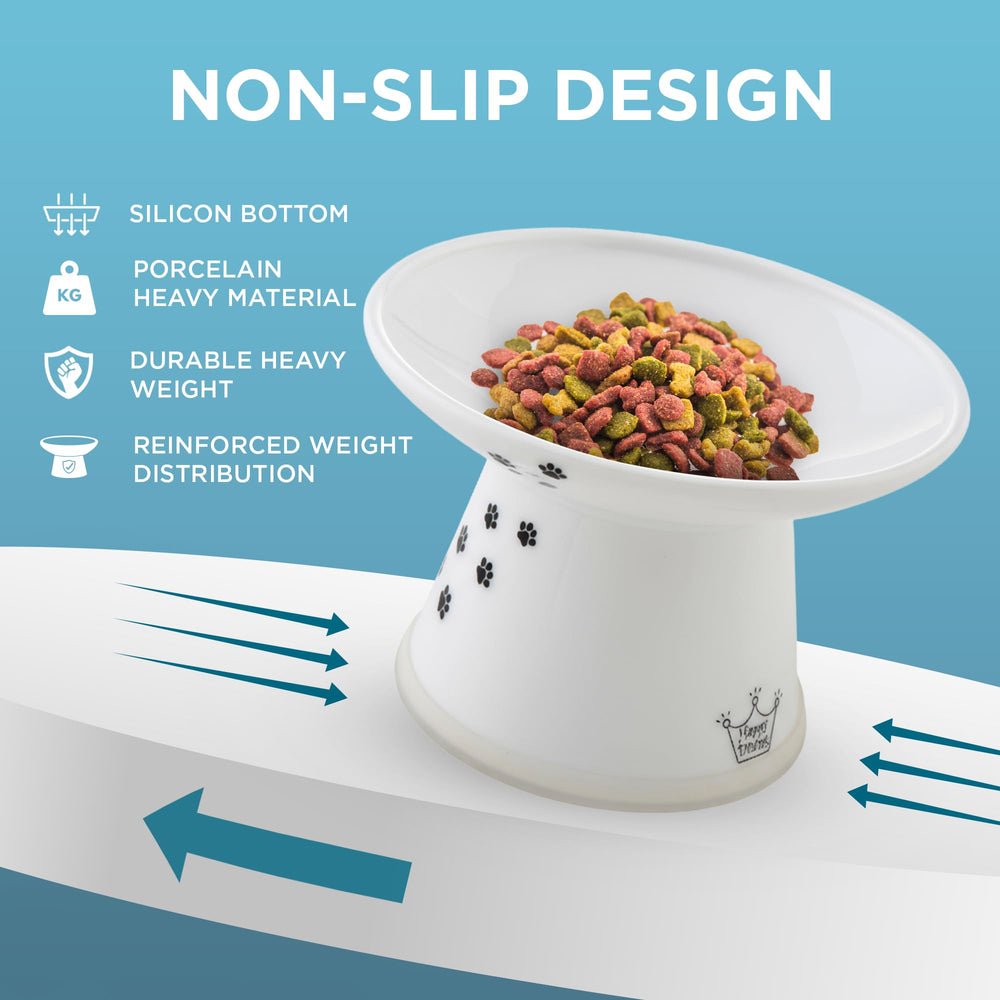 Necoichi bol-chat-confort-senior, idéal pour les chats âgés et sensibles.