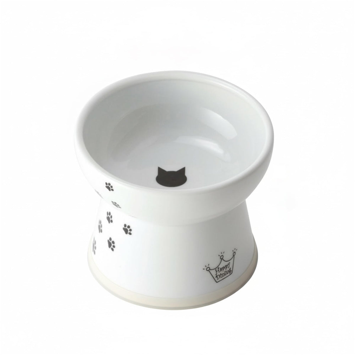 Necoichi bol chat elevé en céramique – design ergonomique réduit fatigue des moustaches