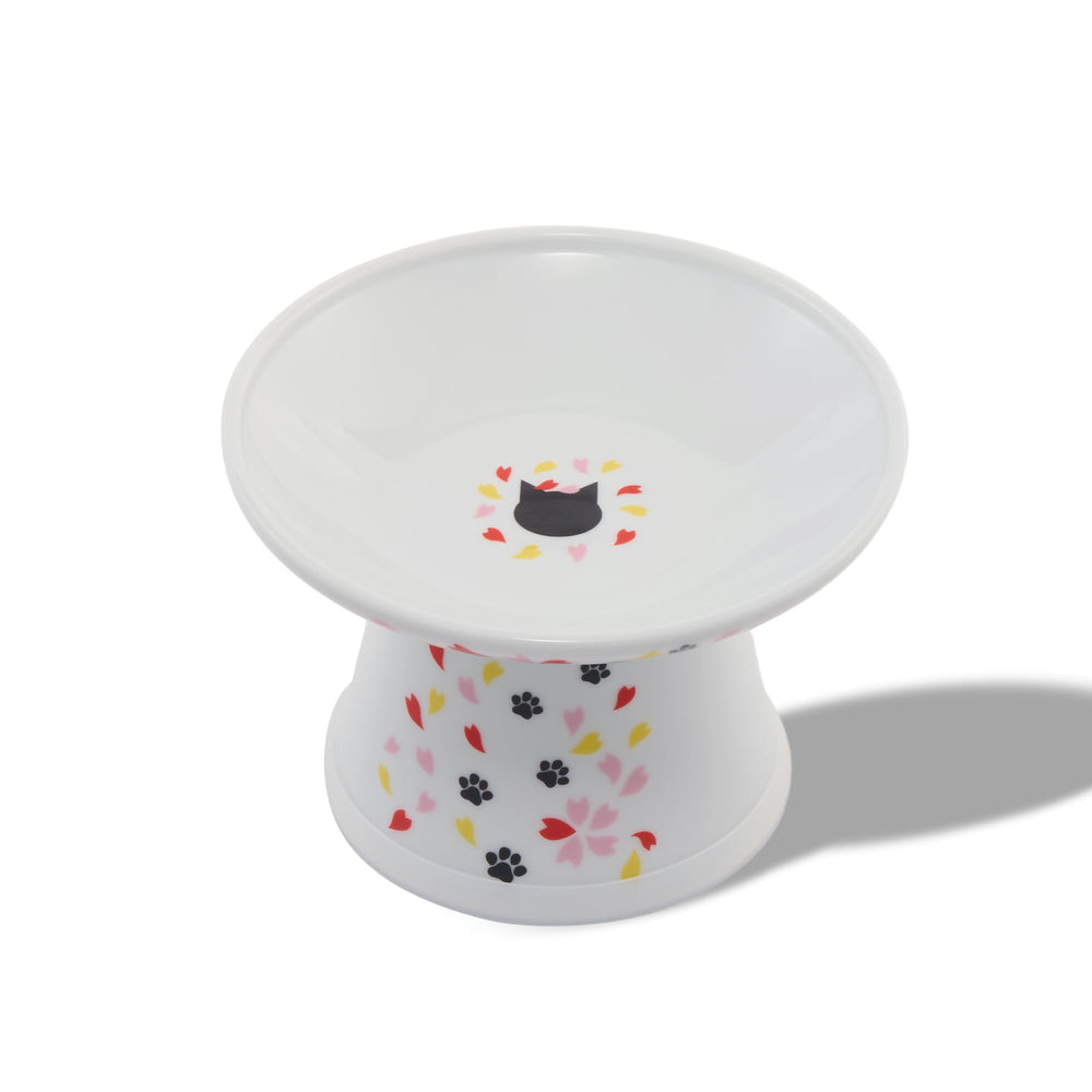 Necoichi bol-chat-surleve-sakura, réduction fatigue moustaches lors des repas