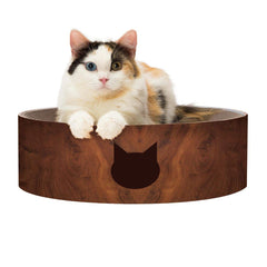 Necoichi bol-grattoir avec silhouette de chat, espace repos idéal
