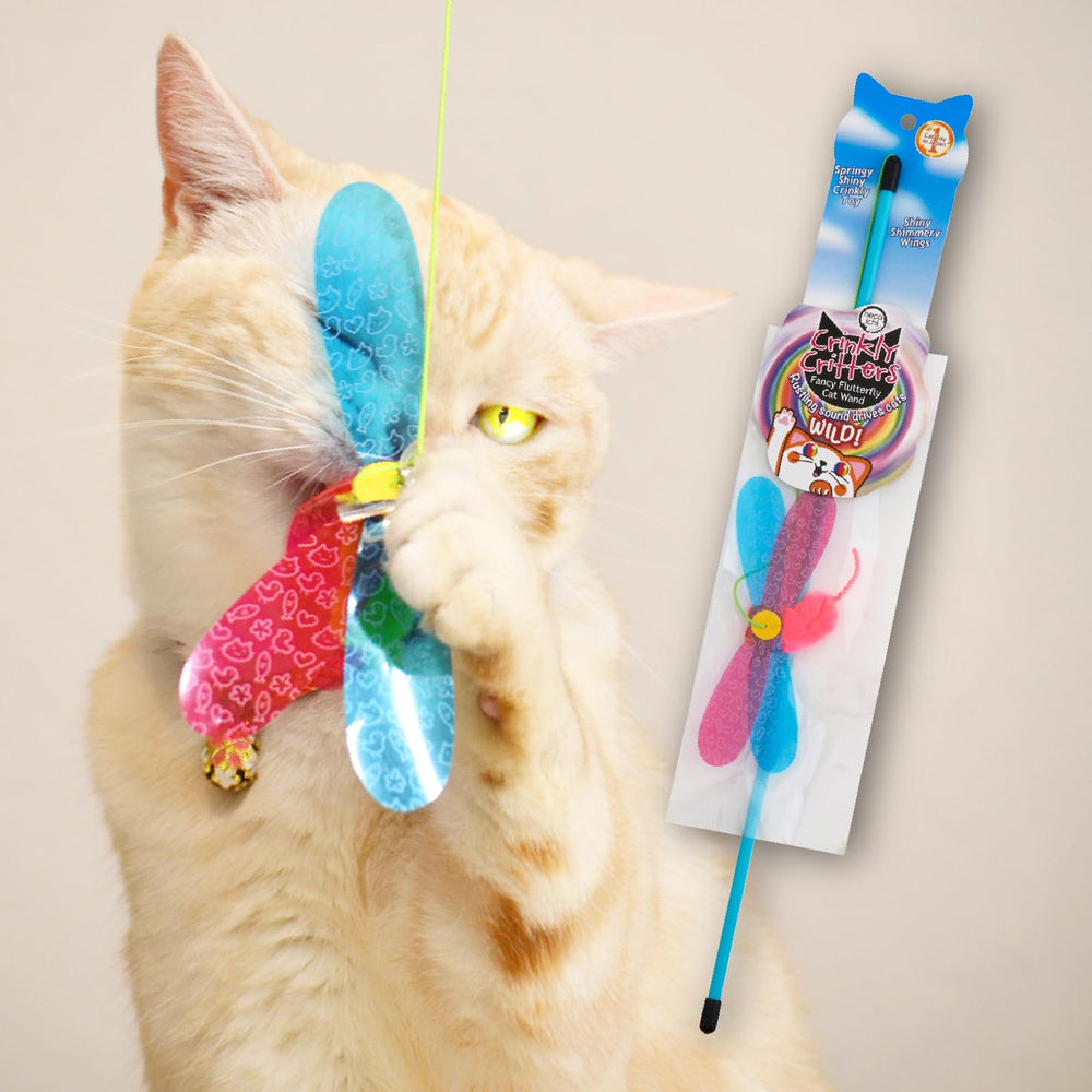 Jouet NECOICHI Crinkly Critters: bruit crissant pour stimuler l’attention féline.