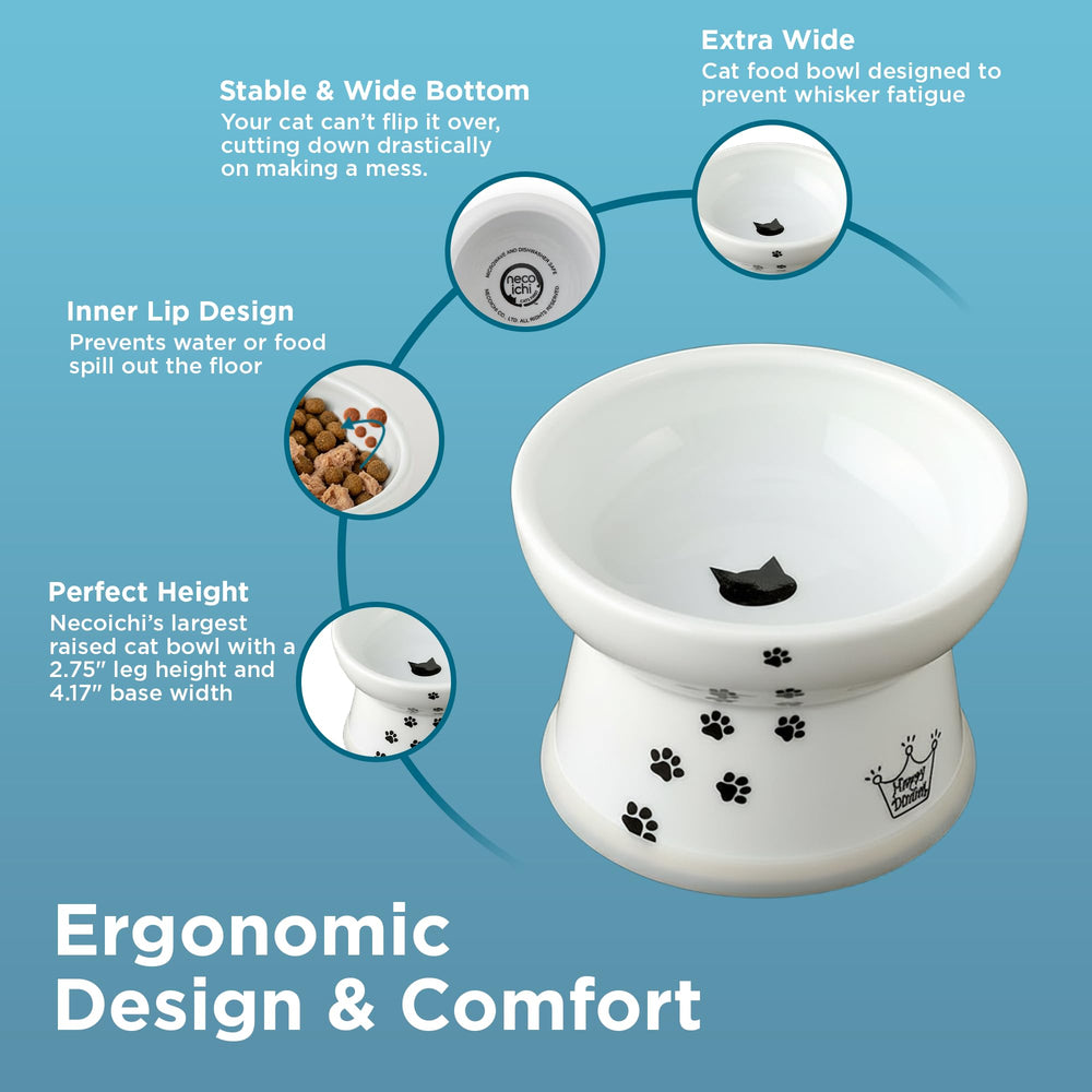 Necoichi design-ergonomique-nourriture-chat: approche ergonomique favorisant l'alimentation.