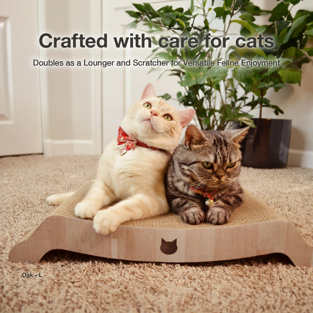 猫壱 Necoichi – sieste incurvée, confort enveloppant pour chat.