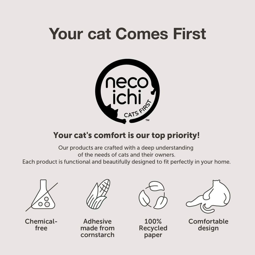 猫壱 Necoichi – combo griffe et repos, enrichit l’espace chat sans endommager meubles.