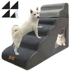 Necrely escalier chien 6 marches – cadre stable pour lit élevé.