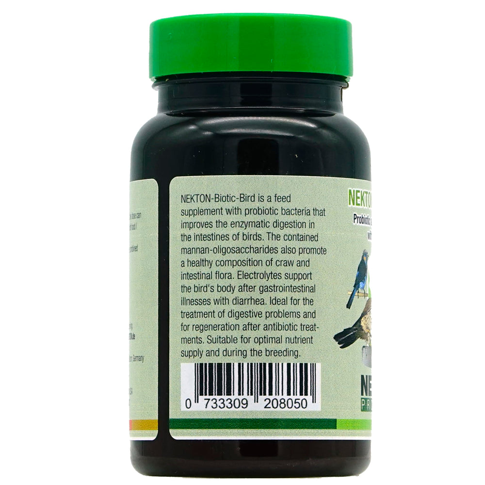 Nekton Biotique Oiseau Probiotique, conditionnement compact idéal en volière.