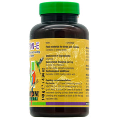 Nekton-E vitamine E pour oiseaux, cuillère-mesure pour dosage précis.