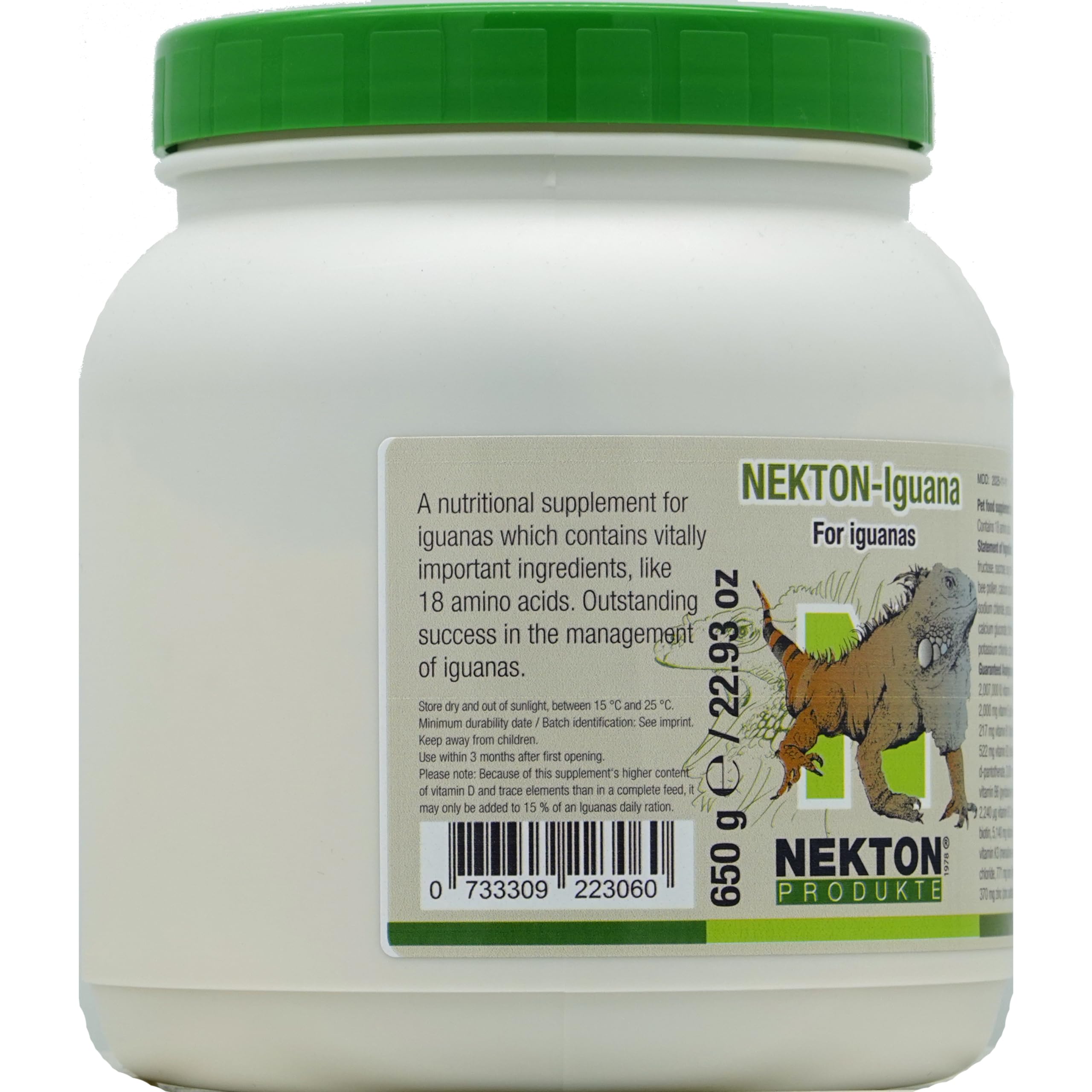 Nekton Iguana Vitamins – doseur transparent pour un dosage précis.