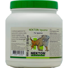 Nekton Iguana Vitamins – étiquette détaillée avec dosage simple et conseils d'utilisation.