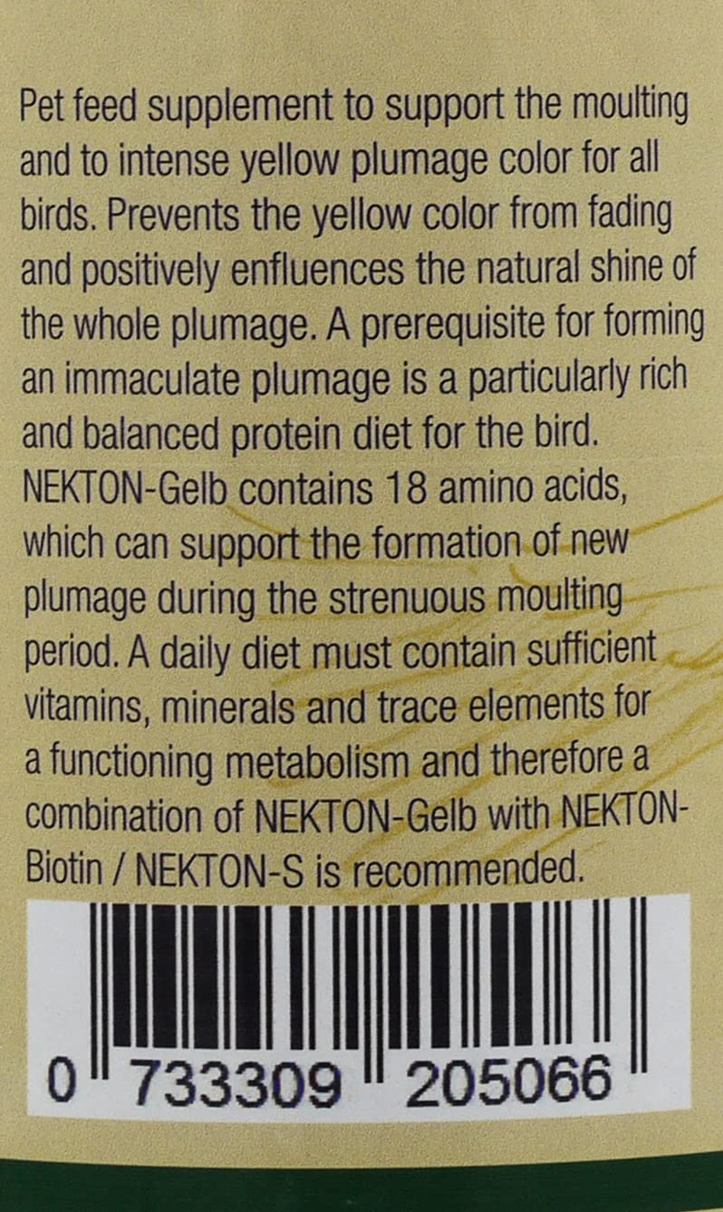 Nekton Jaune: compatibilité avec Nekton-S et Nekton-Bio pour des plumes fortes
