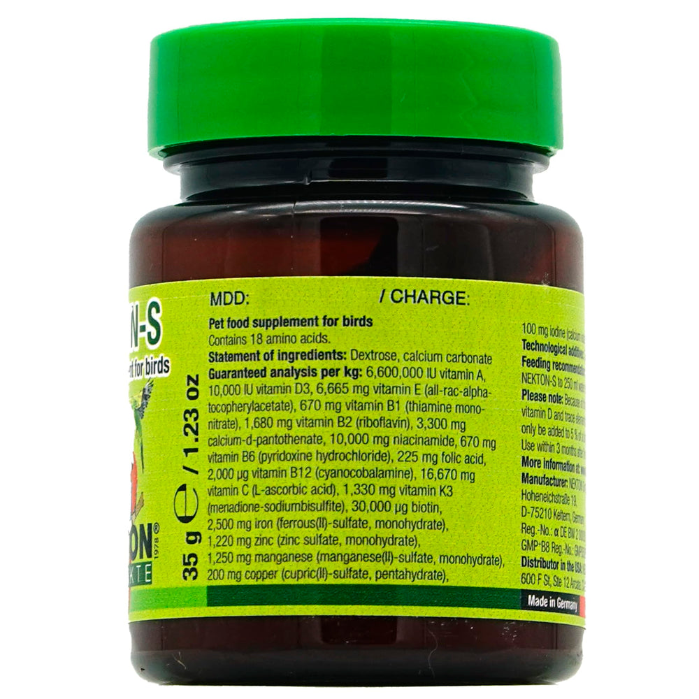 Nekton-S dose-poudre, mesure précise pour un dosage facile.