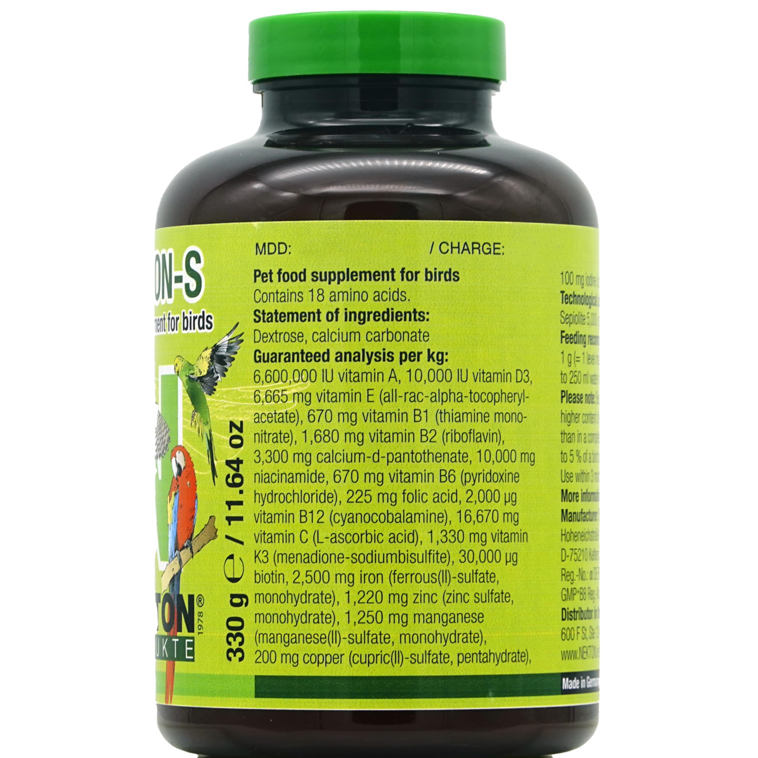 Nekton-S doseur pratique pour intégrer les vitamines quotidiennement.