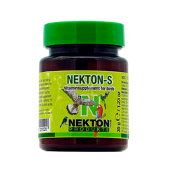 Nekton-S multi-vitamine pour oiseaux, bouteille, soutien quotidien de nutrition.