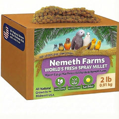 Nemeth Farms – gerbes de millet Midwest, parfaites pour l'enrichissement quotidien des oiseaux.