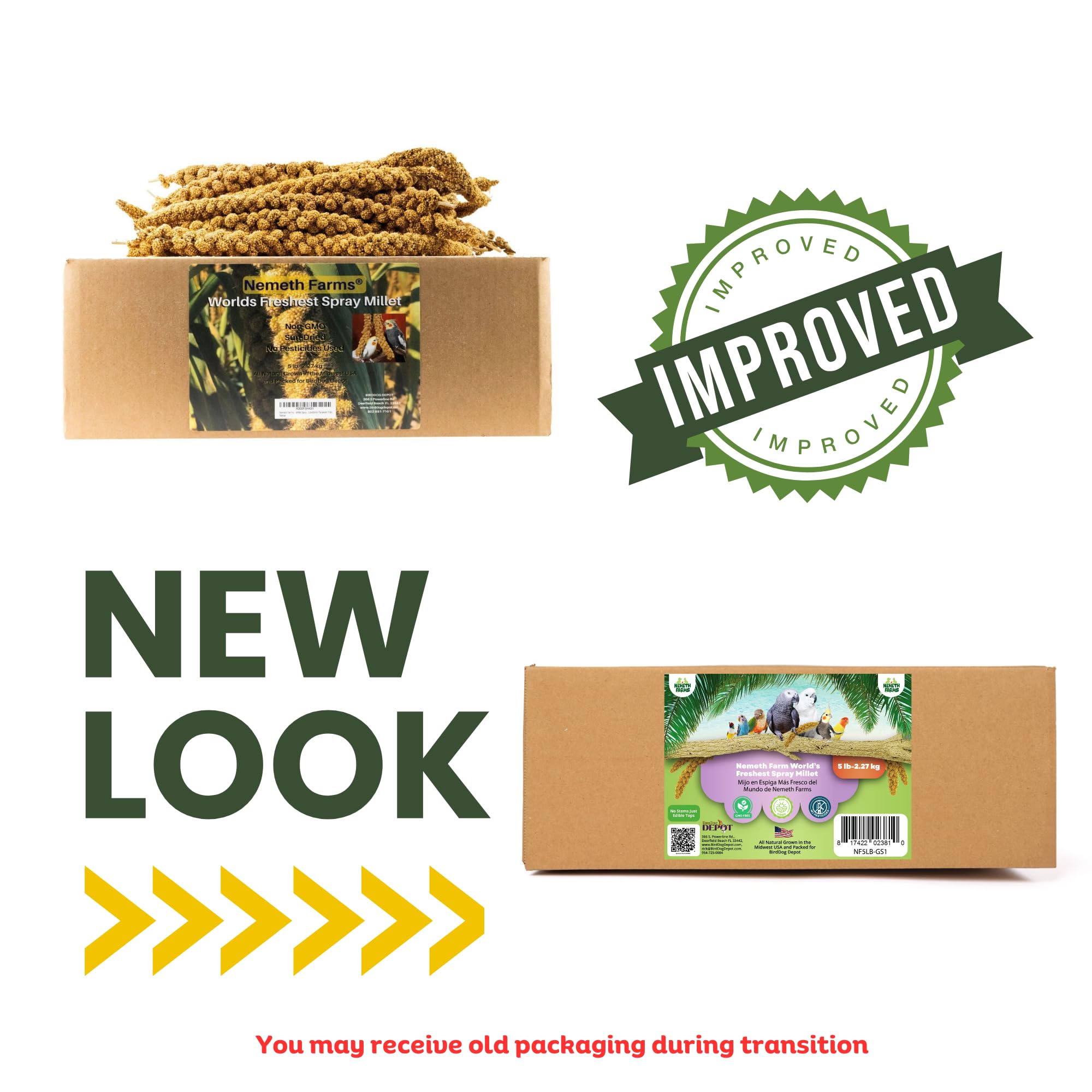Nemeth Farms millet – acceptation rapide chez les oiseaux, moins de gaspillage.