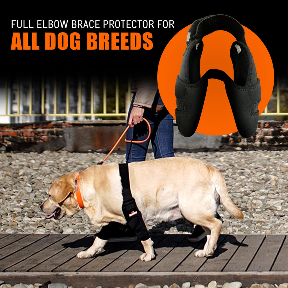 NeoAlly Design breveté: ajuste parfaitement le coude du chien.