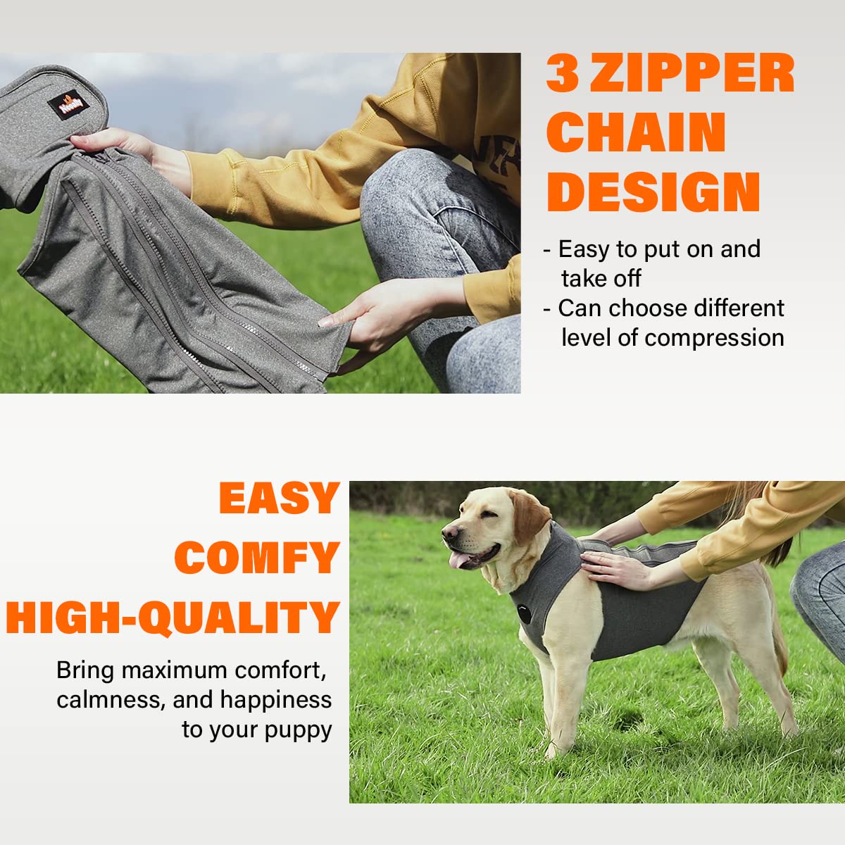 Patch diffuseur sous le cou NeoAlly pour relaxer le chien.