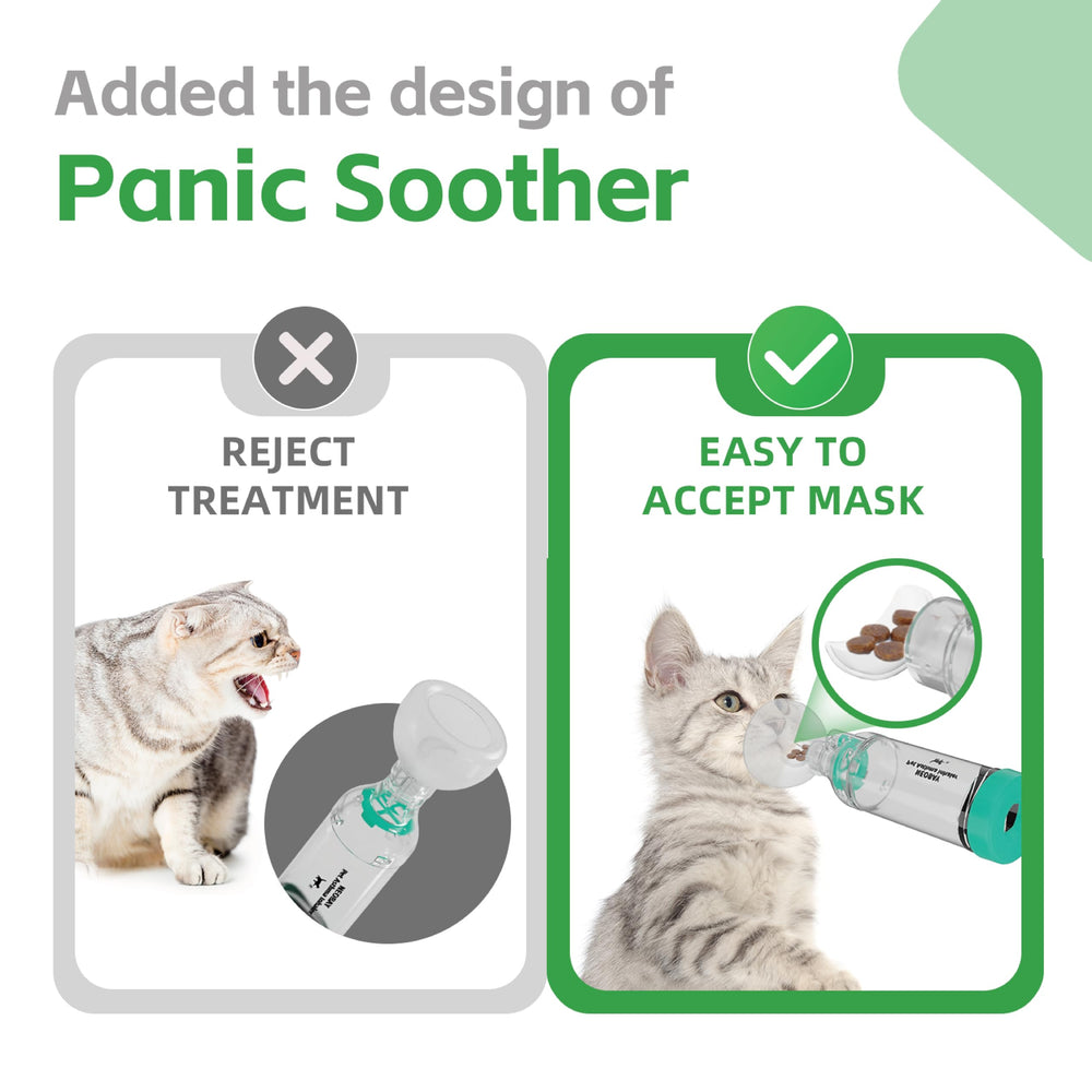 Masque Neobay pour chat, silicone sans latex, ajustement doux.