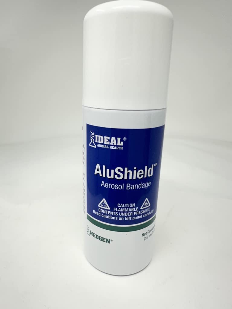 Neogen Ideal AluShield — image montrant l'application rapide sur une zone blessée, sans douleur.