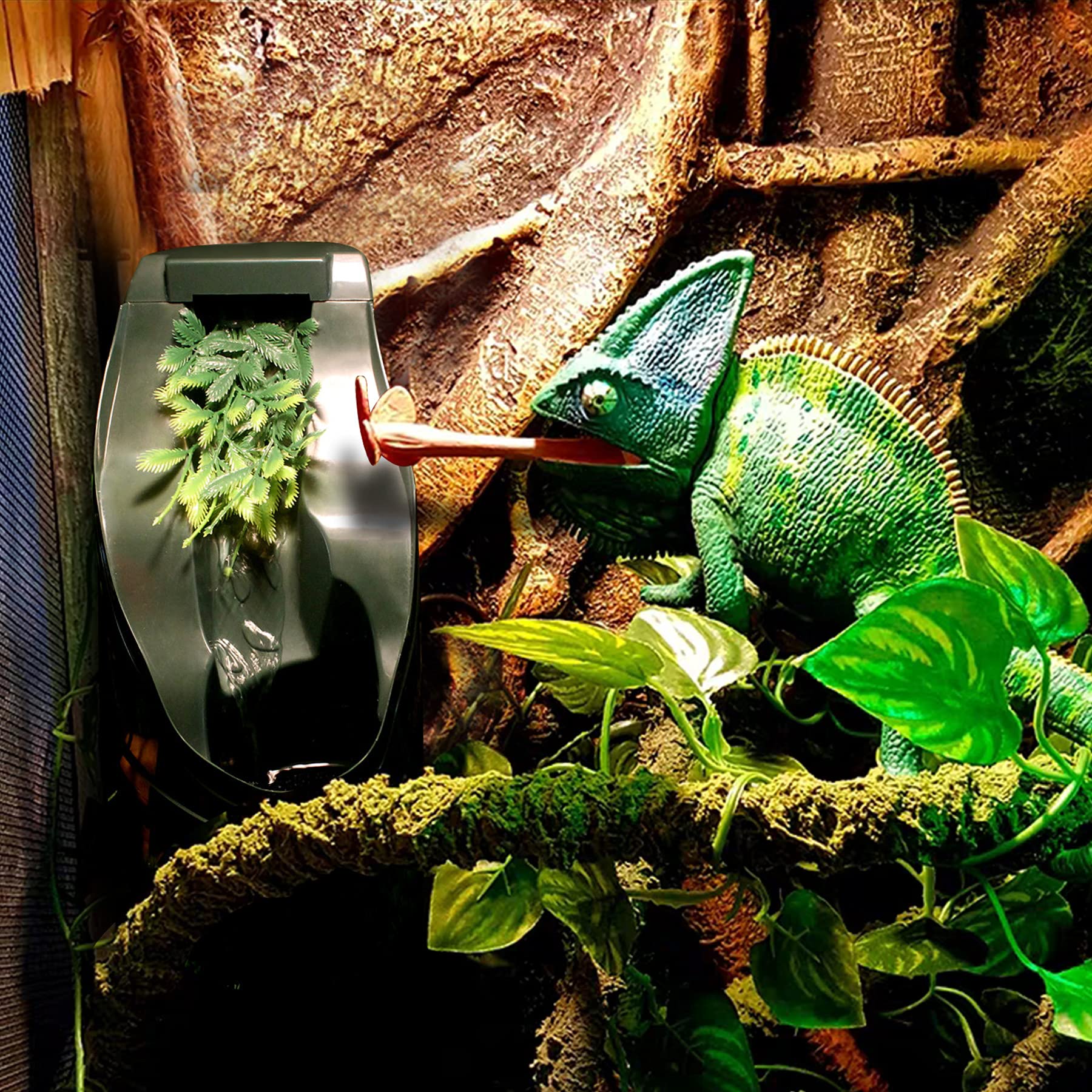 NEPTONION Cantine Reptile: débit réglable pour ajuster l’écoulement selon l’animal.