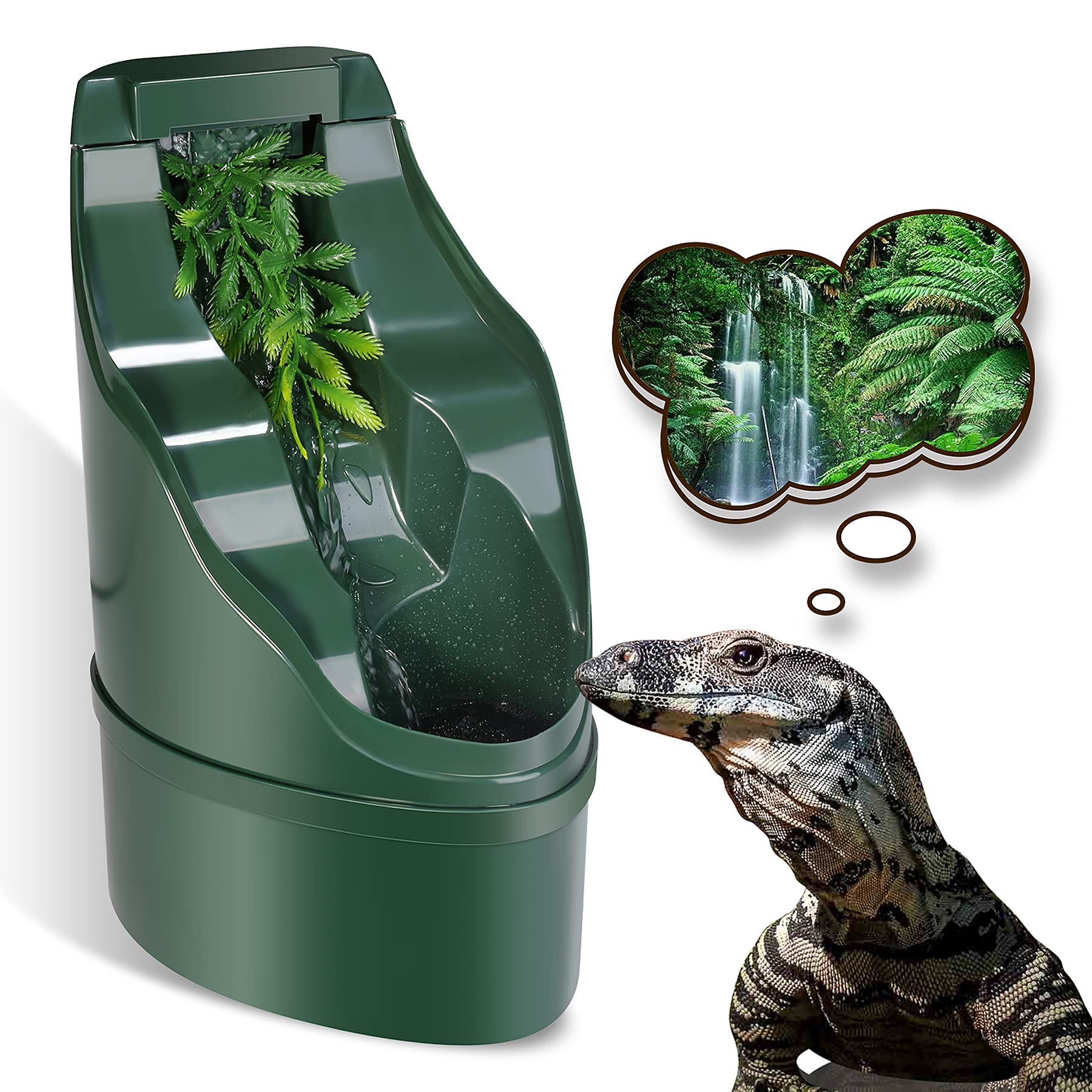 NEPTONION Cantine Reptile: eau à boire continue pour reptiles et amphibiens.