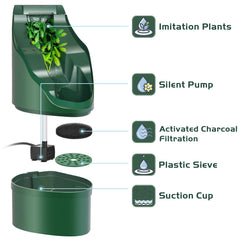 NEPTONION Cantine Reptile: goutte à goutte réglable pour un débit adapté.