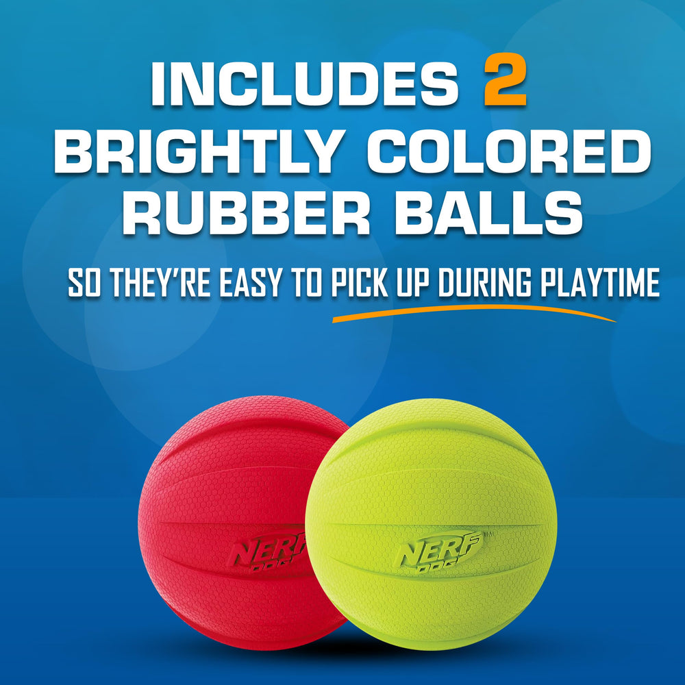 Nerf Dog Classic Squeak Ball: prise hexagonale facilitant les lancers.