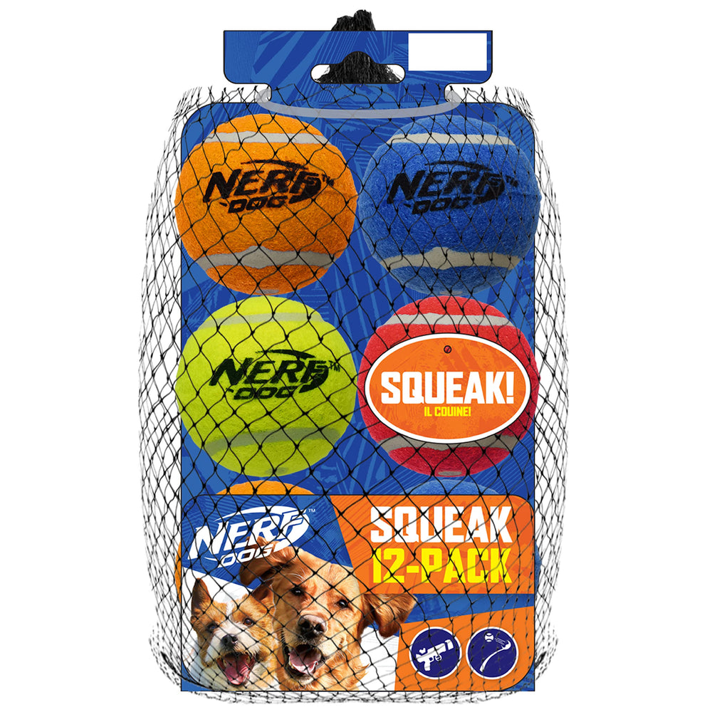 Nerf Dog ensemble de 12 jouets colorés pour chiens de toutes tailles