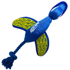 Nerf Dog oiseau de lancer en nylon bleu-vert, grande visibilité pour le fetch.