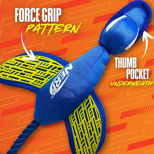 Nerf Dog oiseau de lancer en nylon bleu-vert, facile à suivre.