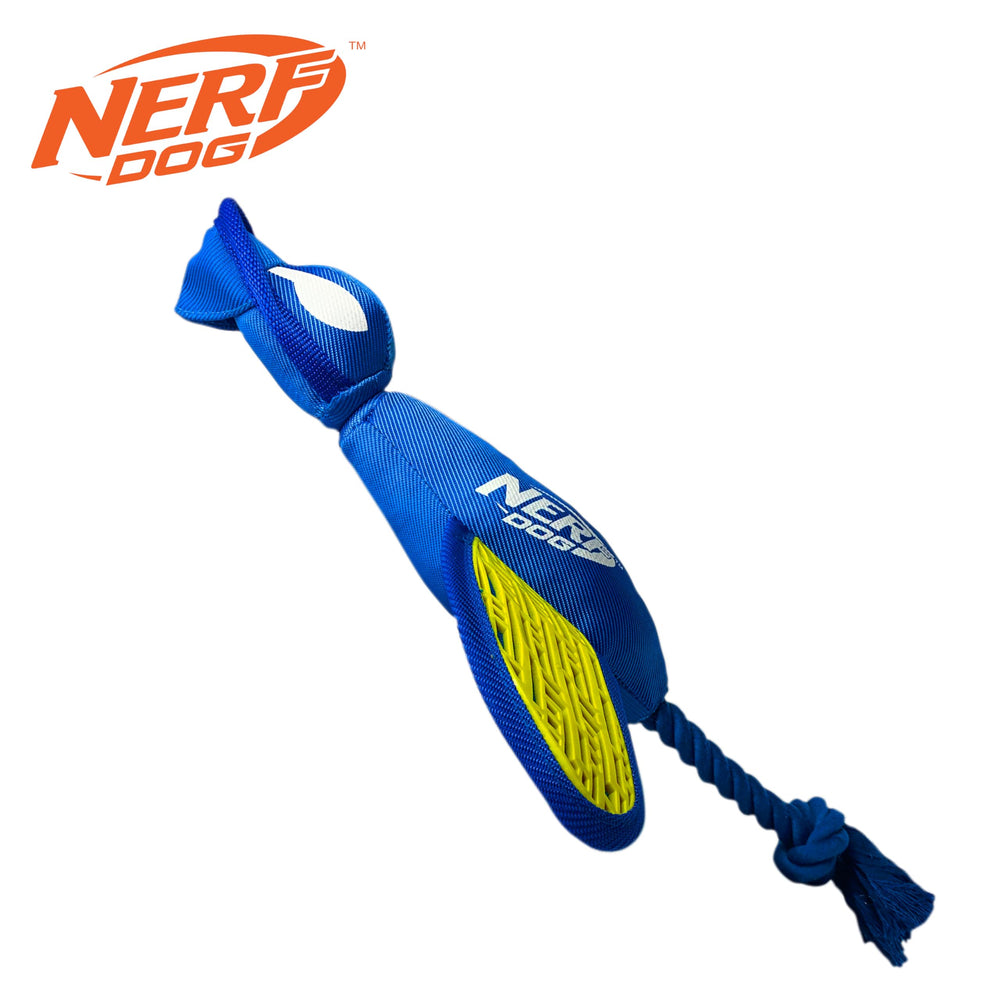 Nerf Dog, design slingshot pour distance réglable.