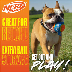 Nerf Dog lanceur balle tennis bouton et chargeur faciles pour lancer rapide.