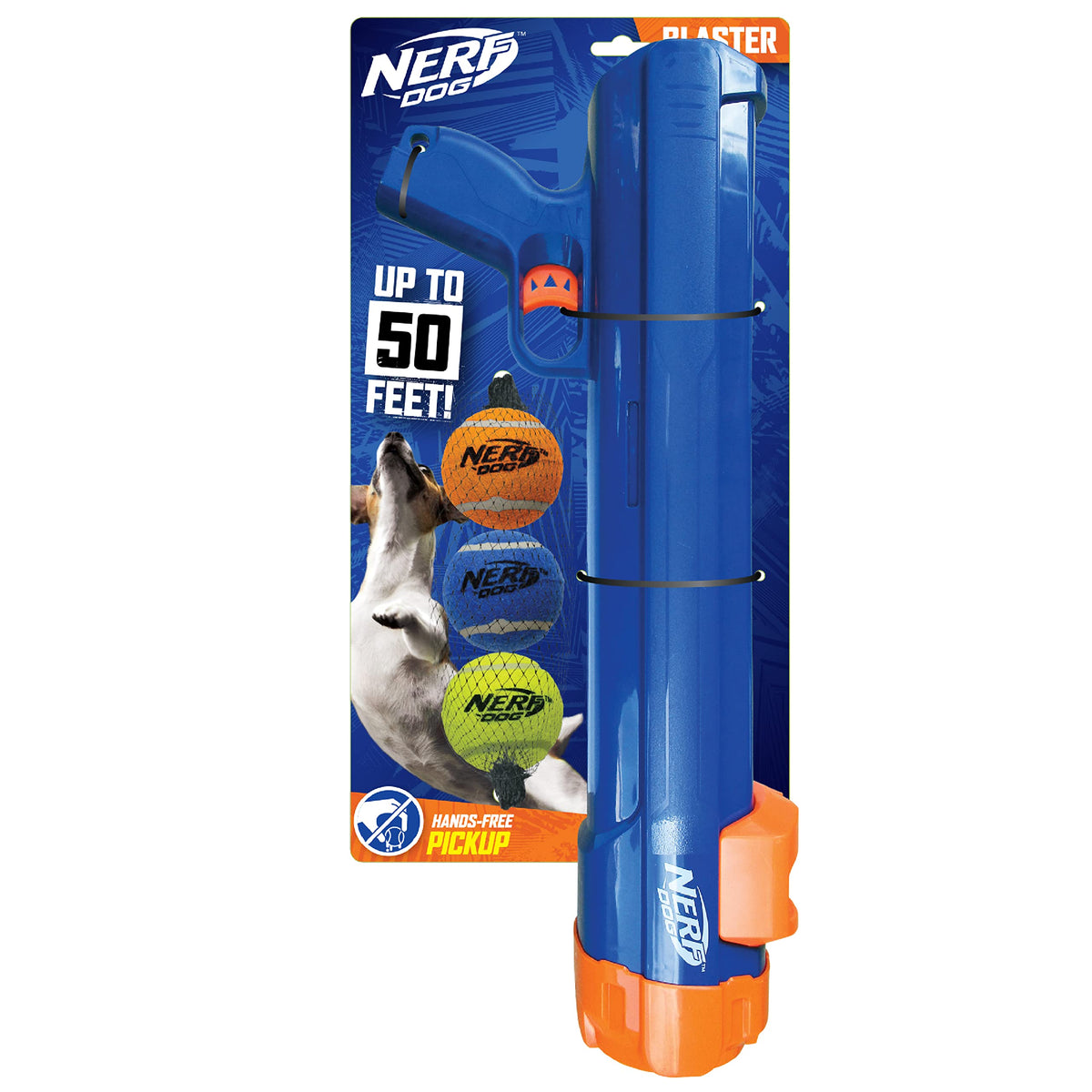 Nerf Dog lanceur-ballons tennis grande taille propulse des balles jusqu’à 15 mètres pour le fetch.