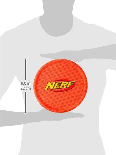 Nerf Dog Nylon Flyer haute visibilité orange pour suivre rapidement le vol