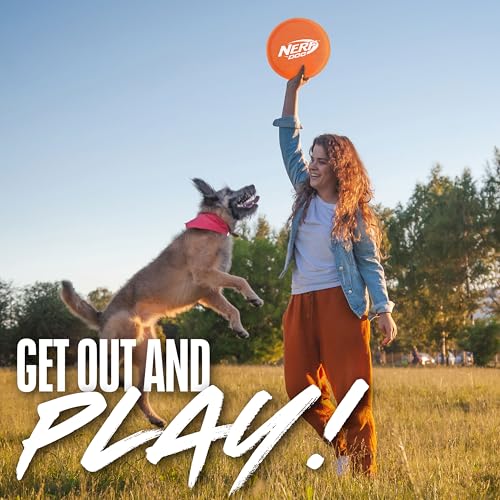 Nerf Dog Nylon Flyer léger et durable pour jeux prolongés