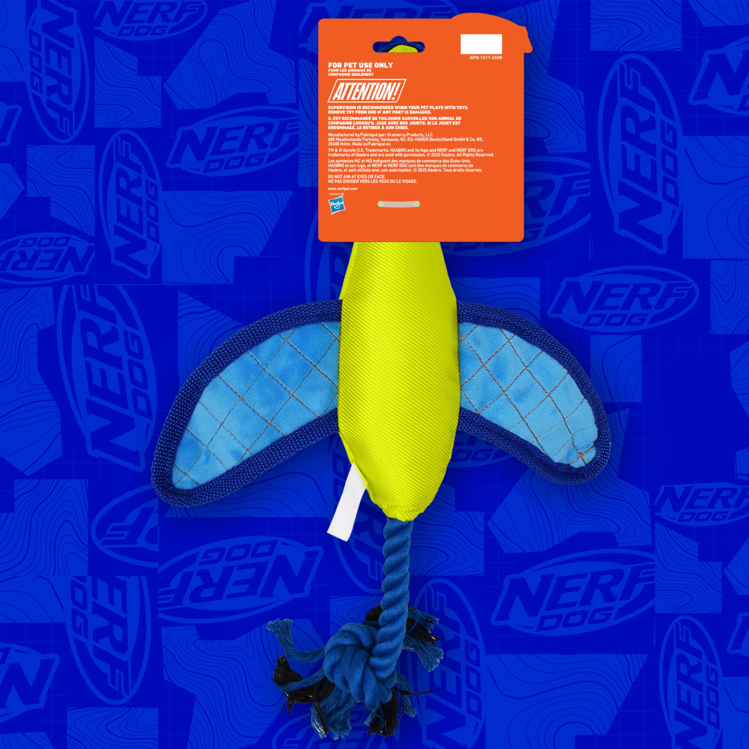Nerf Dog jouet plein air fetch, canard robuste et ludique