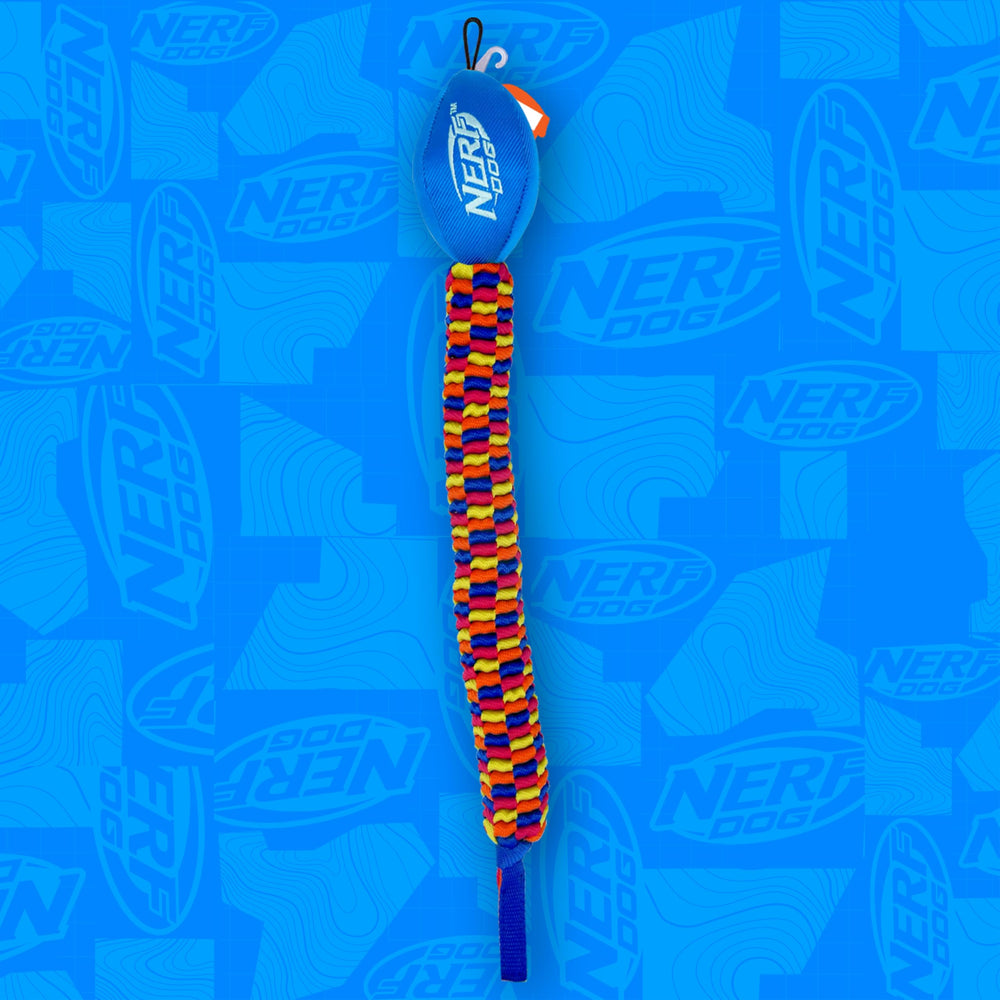 Jouet Nerf Dog Rainbow Vortex longueur 48 cm interaction chien-maître