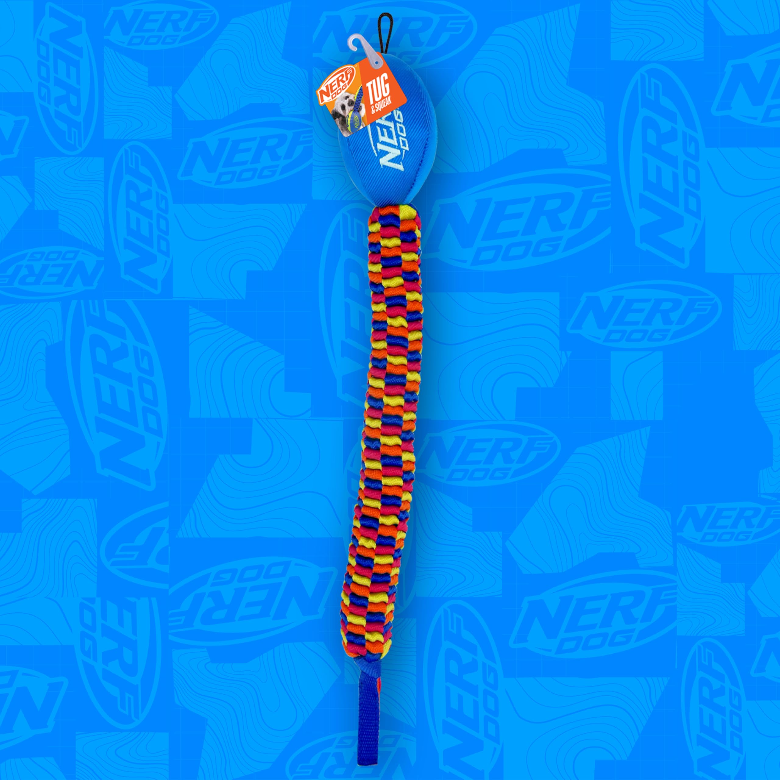 Jouet Nerf Dog Rainbow Vortex testé pour la sécurité lors du jeu familial