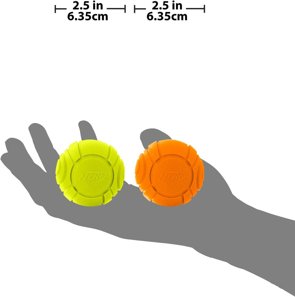 Nerf Dog Sonic Ball, pack double, idéal pour tous les chiens et les jeux en intérieur.