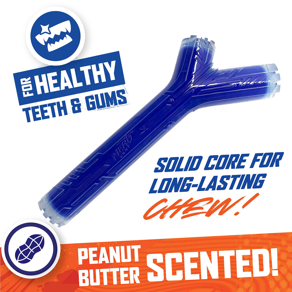 Nerf Dog Stick TPR-PP, matériaux résistants pour mâcher et jouer.
