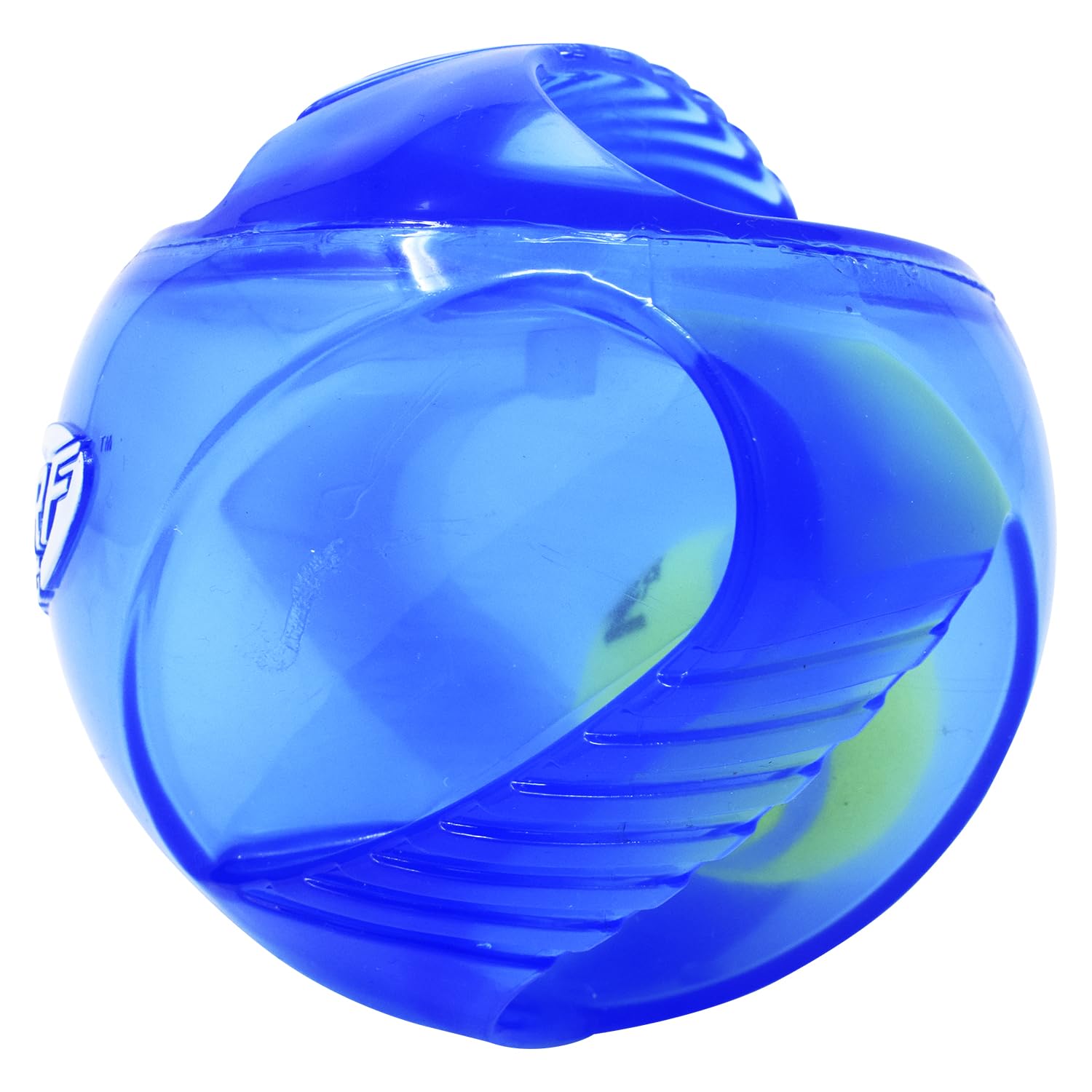 Texture agrippante Nerf Dog rumble bleu facilite saisie et jeu.