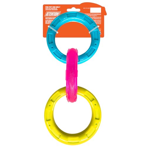 Jouet Nerf Dog avec reliefs pour massage des gencives lors des jeux.