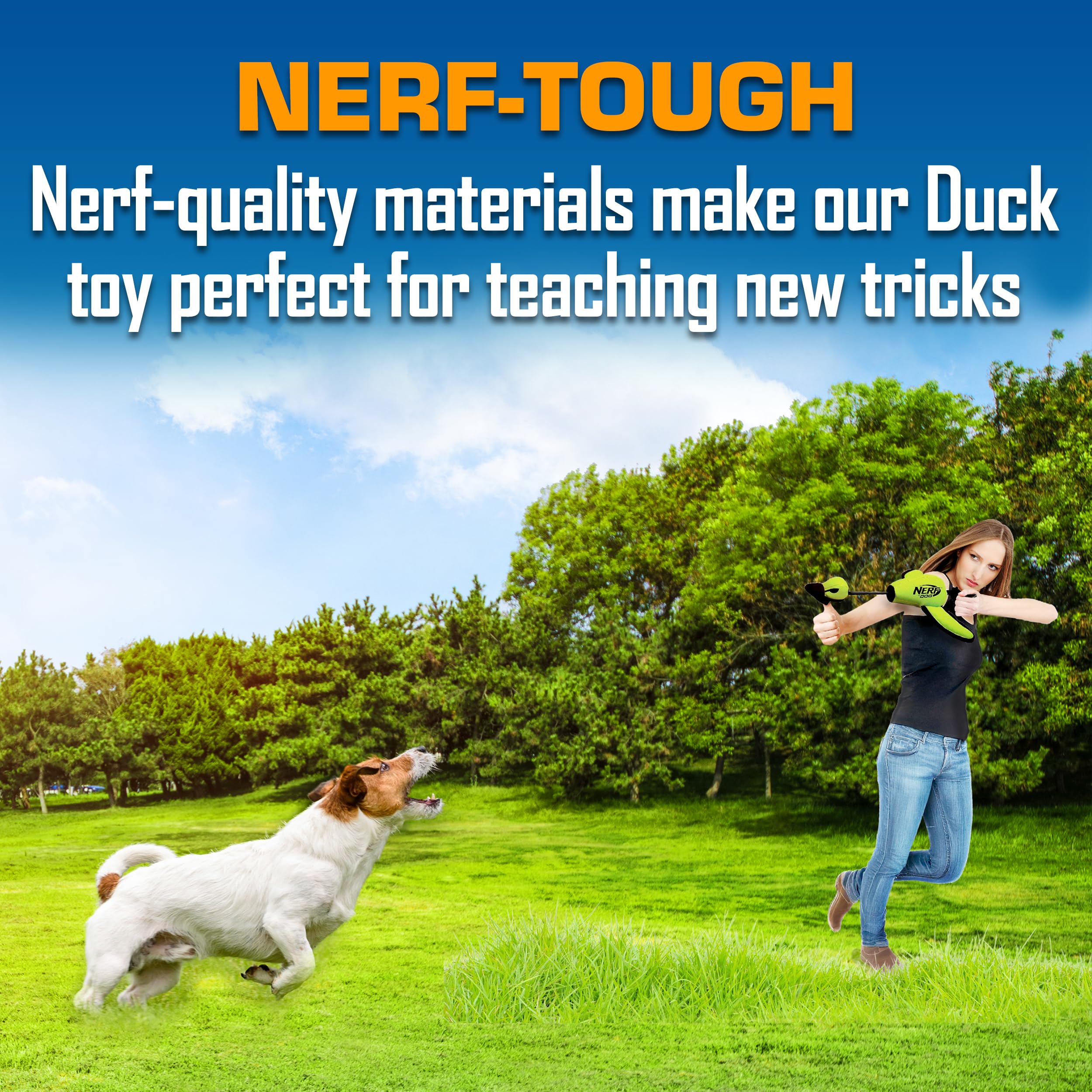 Nerf Dog Trackshot: surface résistante en polyuréthane, durable lors des jeux.