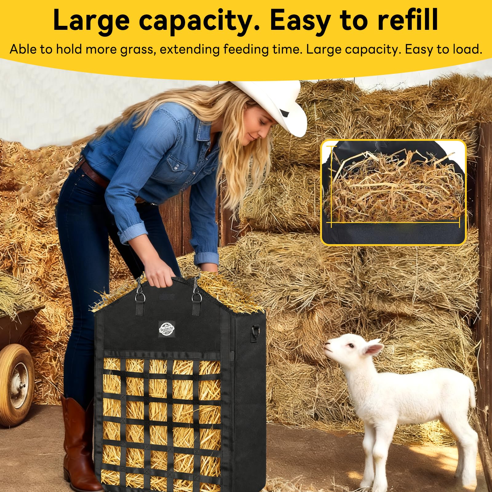 Nesfanchu Haybag usage-exterieur idéal pour ranch et ferme
