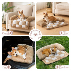 NestlyMoly rebord doux, cocon sécurisant pour chien.