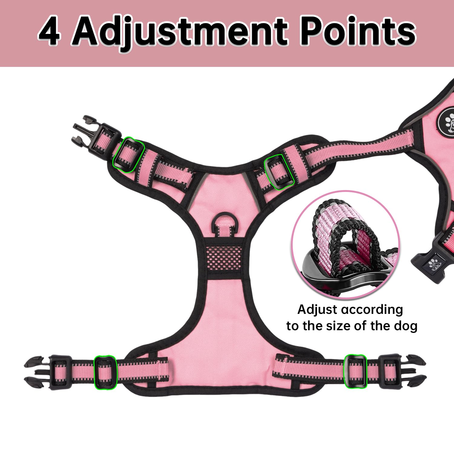 Harnais NESTROAD réglable avec quatre sangles pour un ajustement optimal.