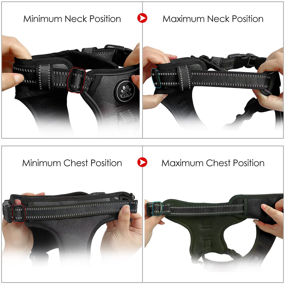 Harnais Nestroad taille moyen noir pour confort maximal.