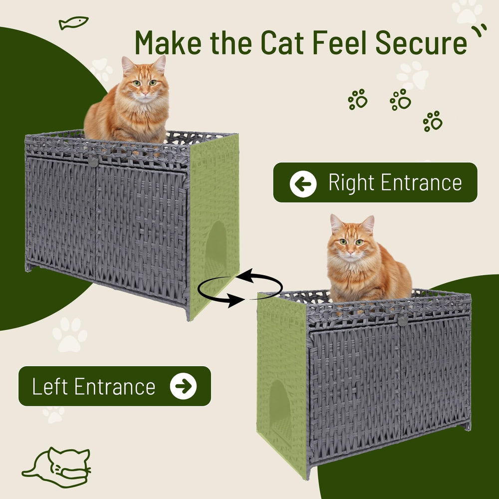 Neti Neti rattan naturel: mobilier chat élégant et durable.