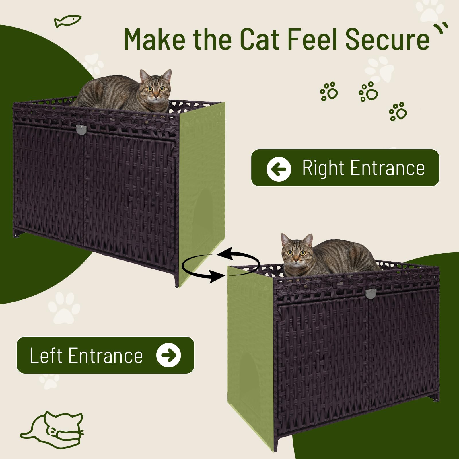 Neti Neti usage-domestique-mobilier-polyvalent: solution pratique pour salon et coin chat.